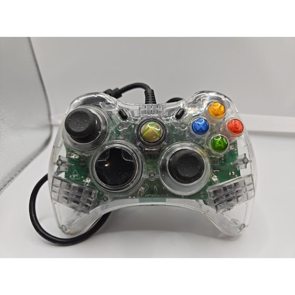 Xbox 360 Afterglow Wired Controller AX.1 PL-3602 Clear With Breakaway Cable